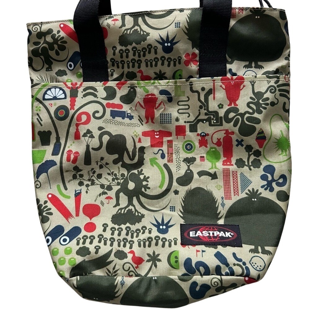 Vintage Eastpak Genevieve Gauckler Limited Edition Monster Large Tote Bag